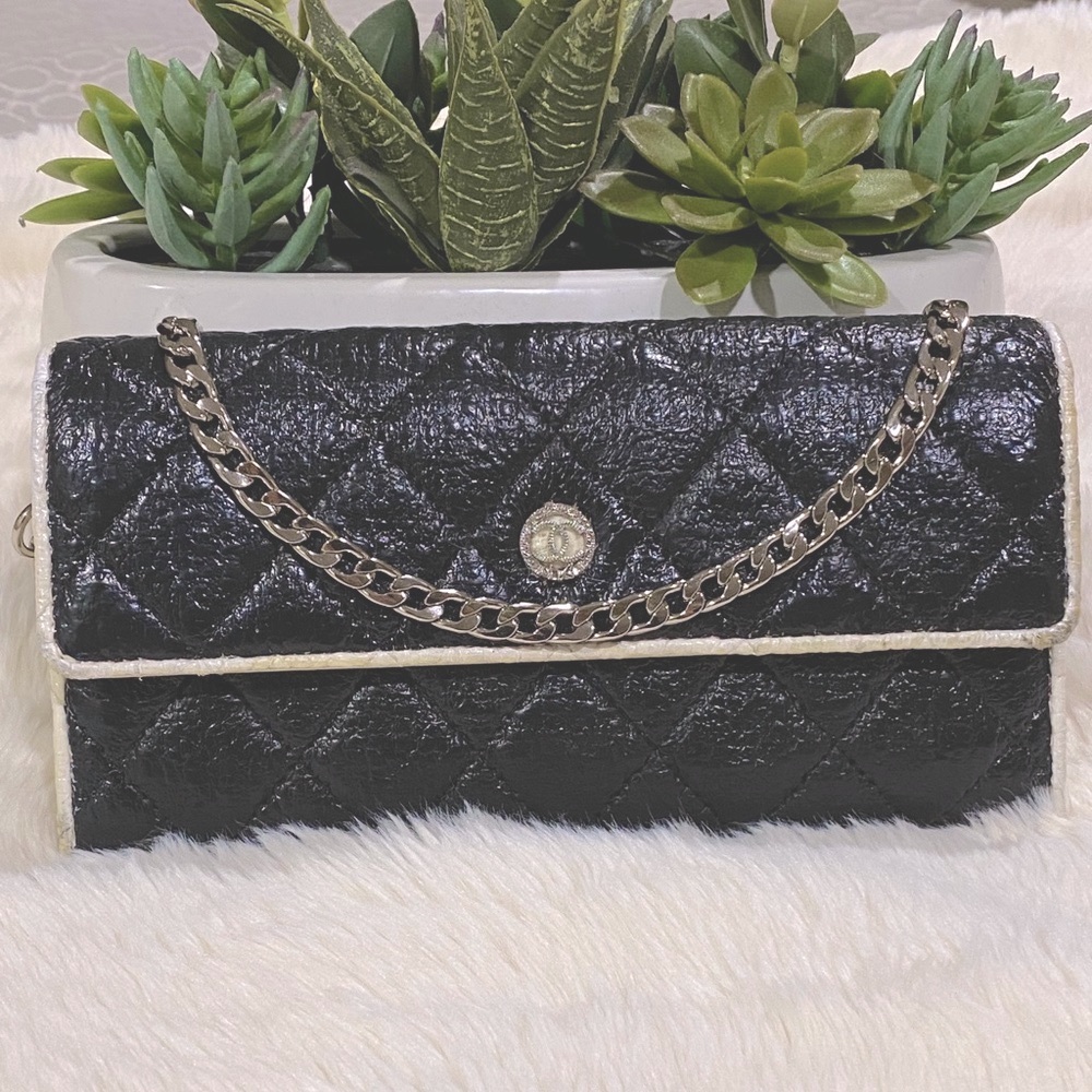 White and Black Chanel WOC/ Crossbody